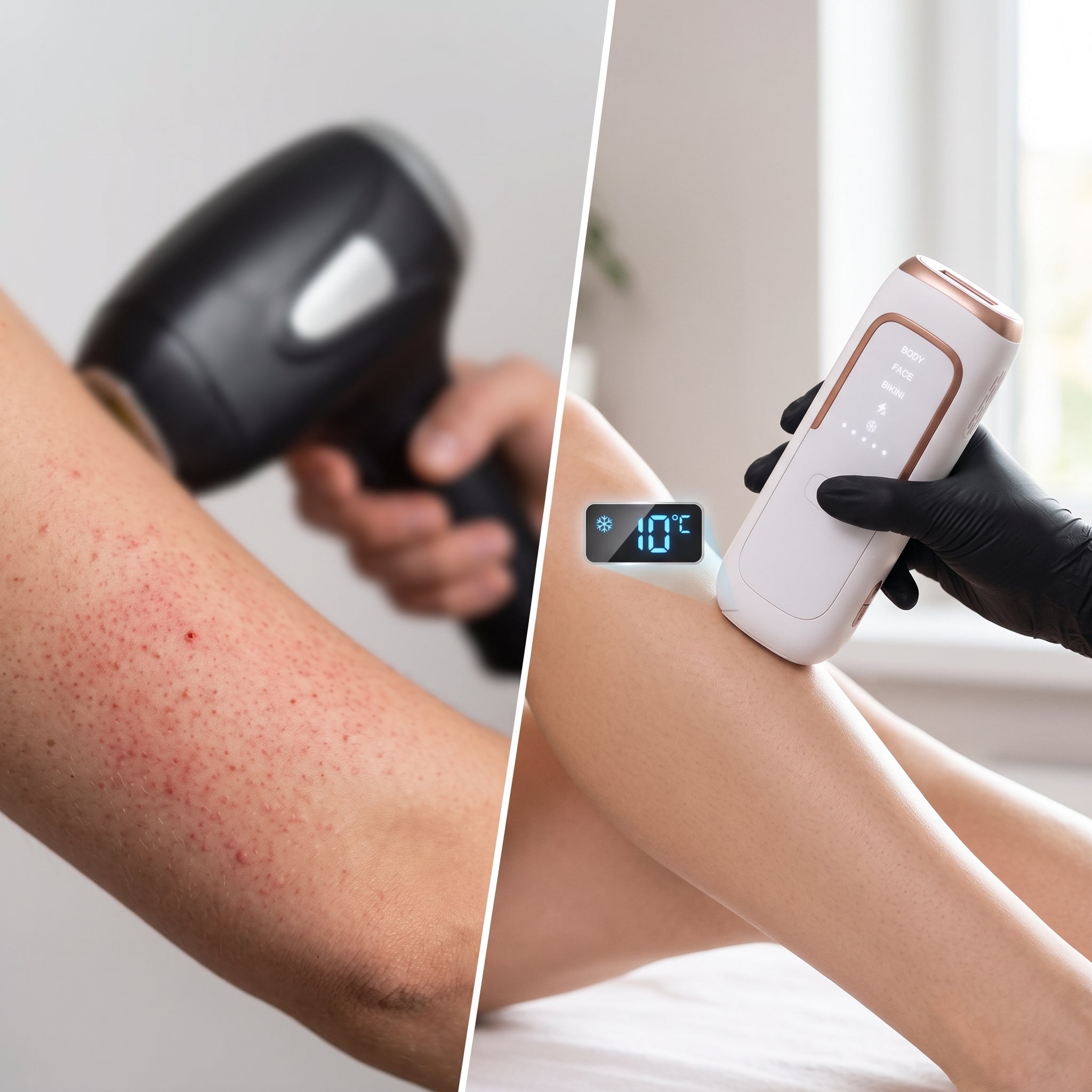 GLACIERA Pro Sapphire Ice-Cooling Laser Hair Removal - Painless IPL for Face, Body & Bikini | 5 Energy Levels & FDA-Quality Tech