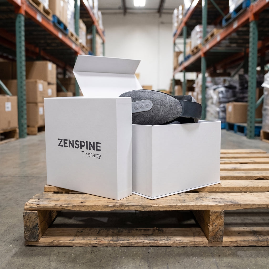ZENSPIN Pro Heated Neck Massager - Cordless Deep Tissue Shiatsu Pillow for Neck & Shoulder Pain