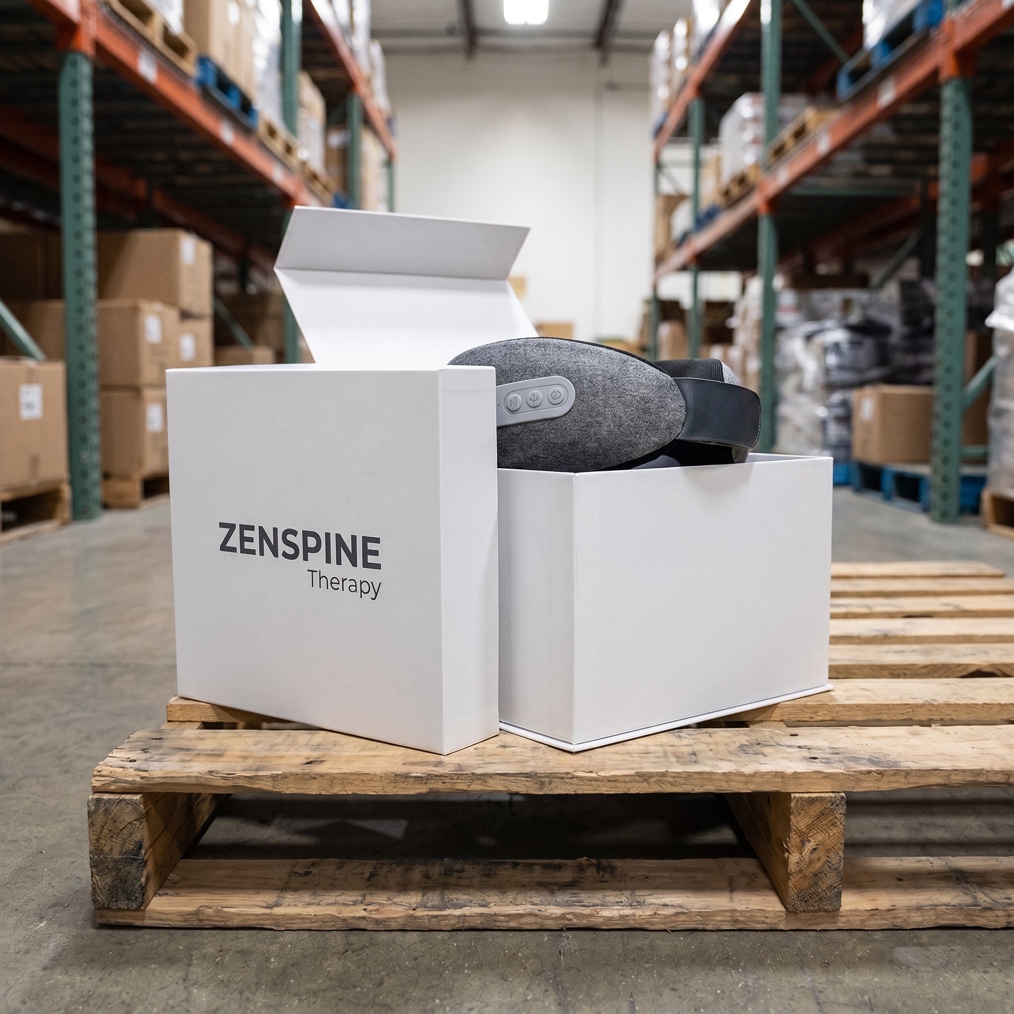 ZENSPIN Pro Heated Neck Massager - Cordless Deep Tissue Shiatsu Pillow for Neck & Shoulder Pain