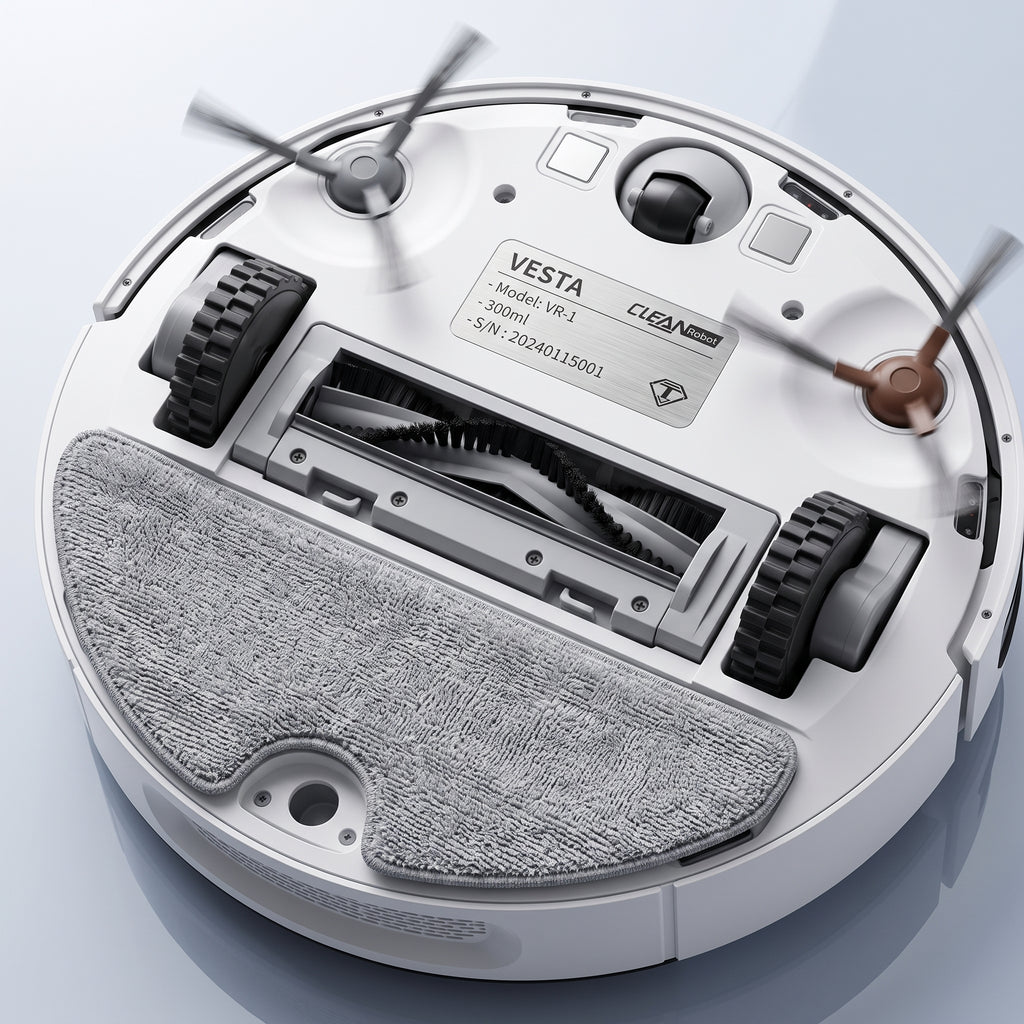 VESTA 3-in-1 Smart Robot Vacuum & Mop - Ultra-Thin Design for Pet Hair, Hardwood & Carpets | Intelligent Obstacle Avoidance
