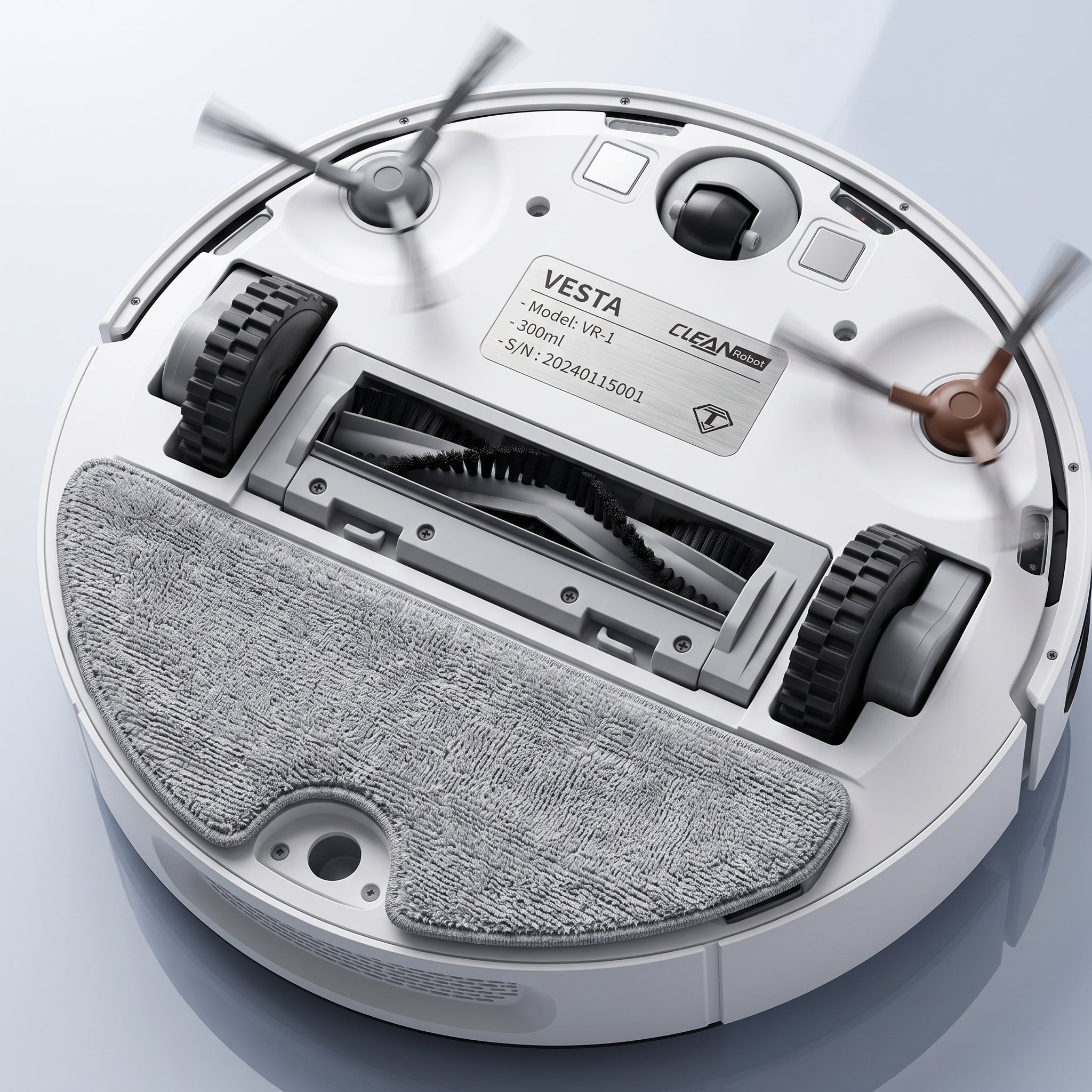 VESTA 3-in-1 Smart Robot Vacuum & Mop - Ultra-Thin Design for Pet Hair, Hardwood & Carpets | Intelligent Obstacle Avoidance