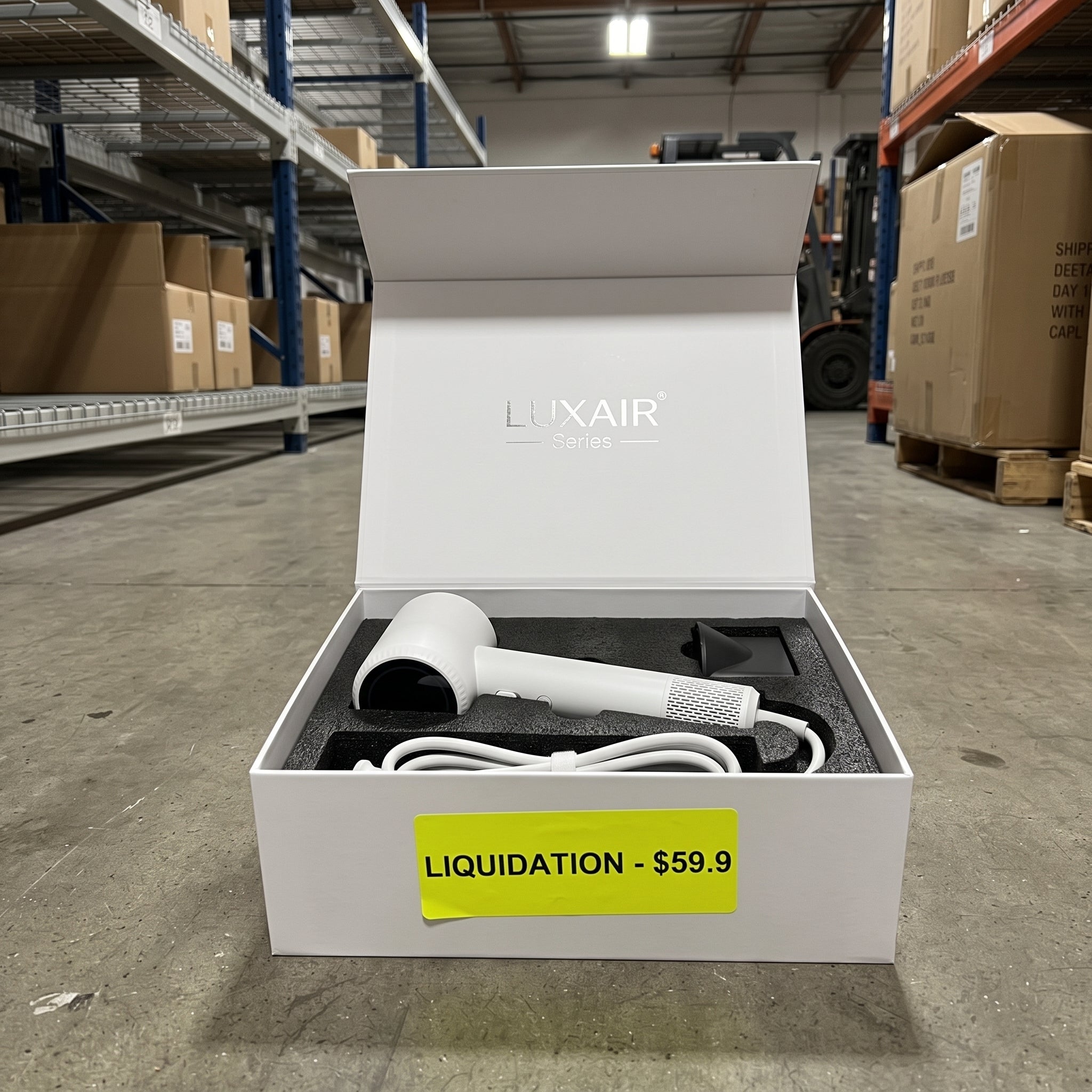 LUXAIR™ Pro High-Speed Ionic Hair Dryer - 110,000 RPM Brushless Motor | Intelligent NTC Temp Control & Smart LED Display